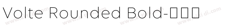 Volte Rounded Bold字体转换